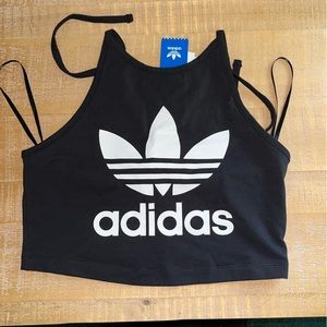 NWT Adidas Halter Crop Top